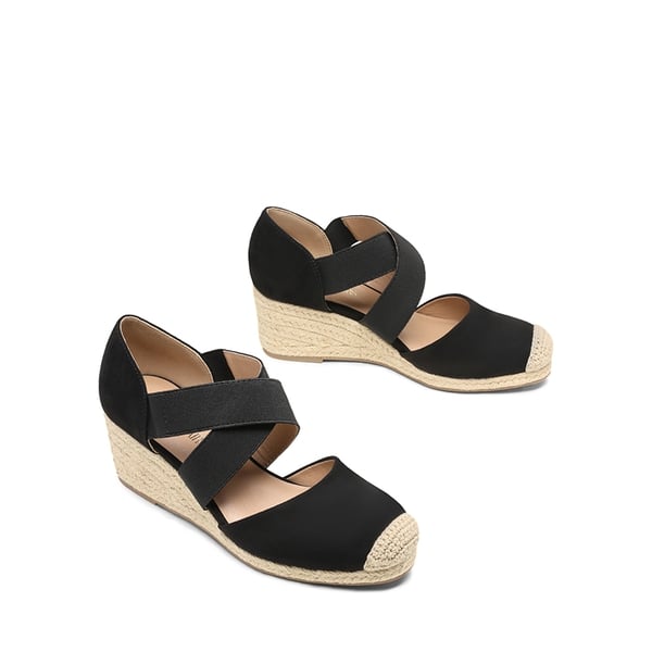 Dream Pairs Closed-Toe Criss Cross Espadrille Sandals