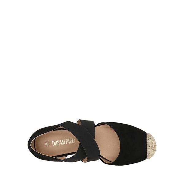 Dream Pairs Closed-Toe Criss Cross Espadrille Sandals