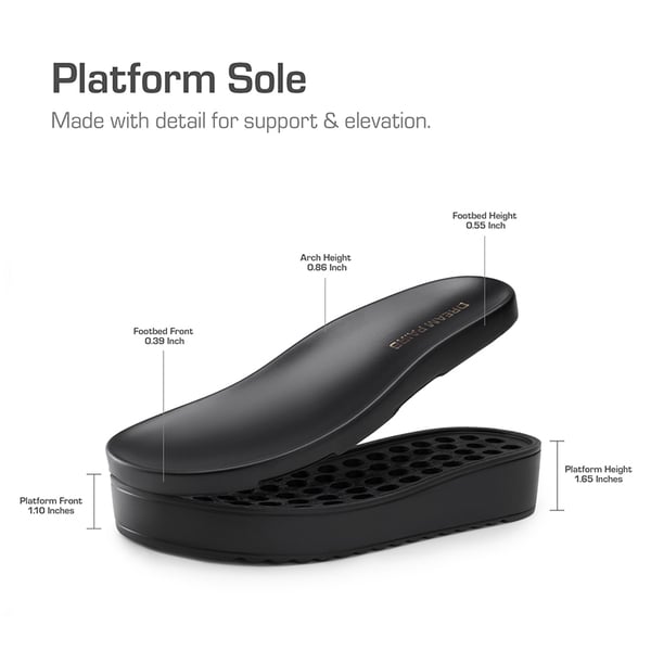 Dream Pairs Comfort Arch Support Platform Casual Sandals