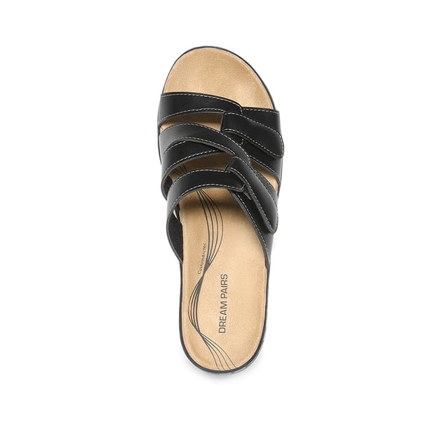 Dream Pairs Comfort Arch Support Wedge Slide Sandals
