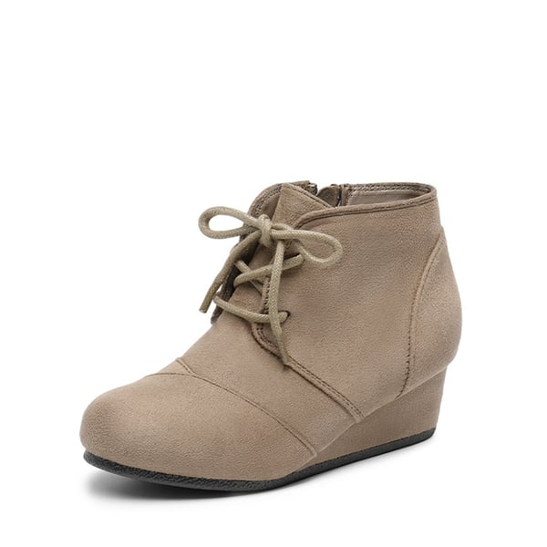 dream pairs Cute and Comfortable Girl's Wedge Boots