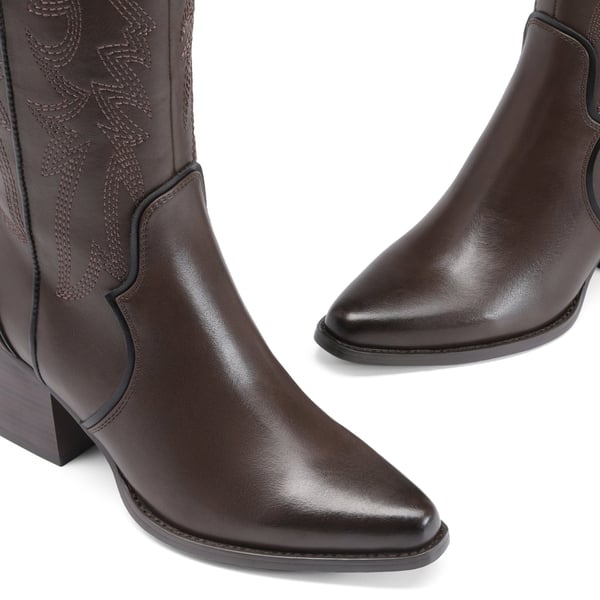 Dream Pairs Dallas Embroidered Western Cowboy Knee High Boots