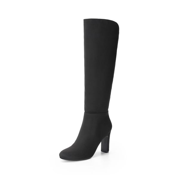 dream pairs Almond Toe Chunky Knee-high Boots