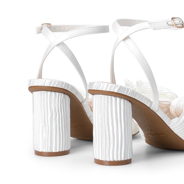 Dream Pairs Ankle Strap Bow Block Heel Sandals