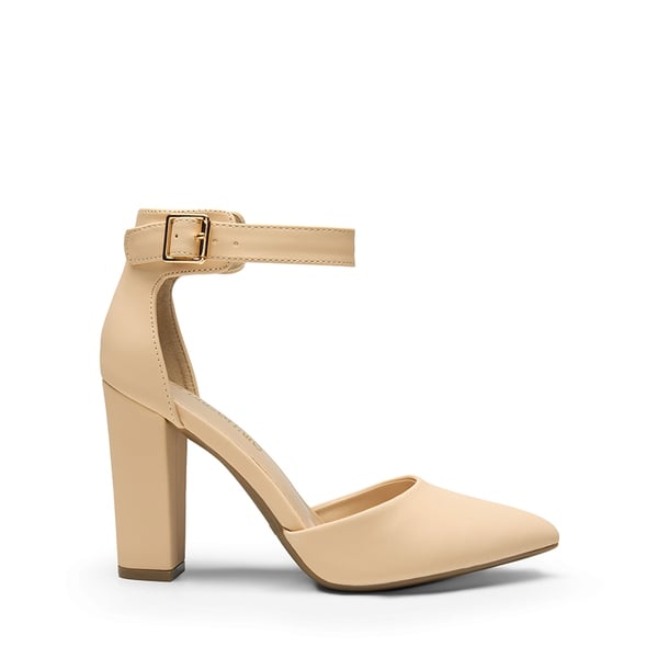 Dream Pairs Ankle-Strap Chunky High Heel Pumps