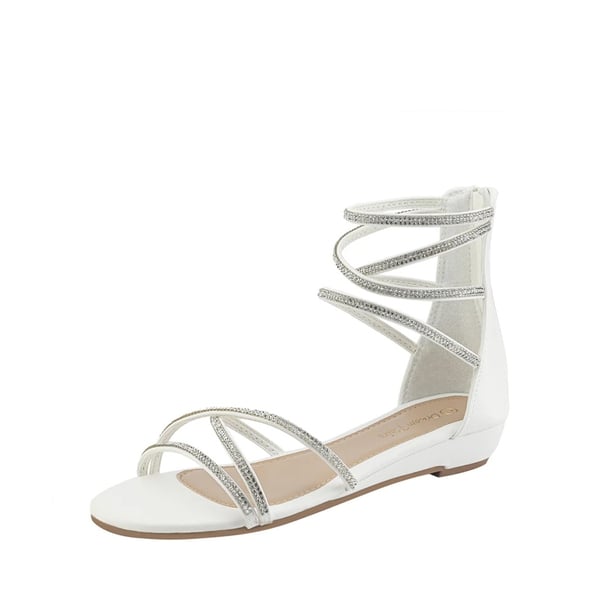 dream pairs Ankle Strap Classic Low Wedge Sandals
