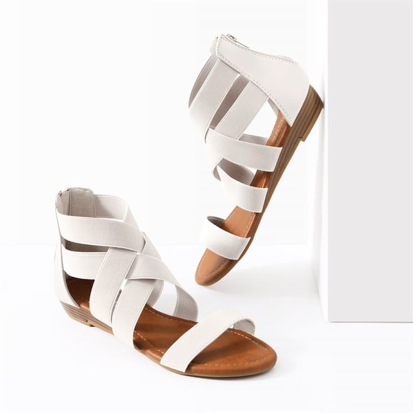 Dream Pairs Ankle Strap Elastic Sandals