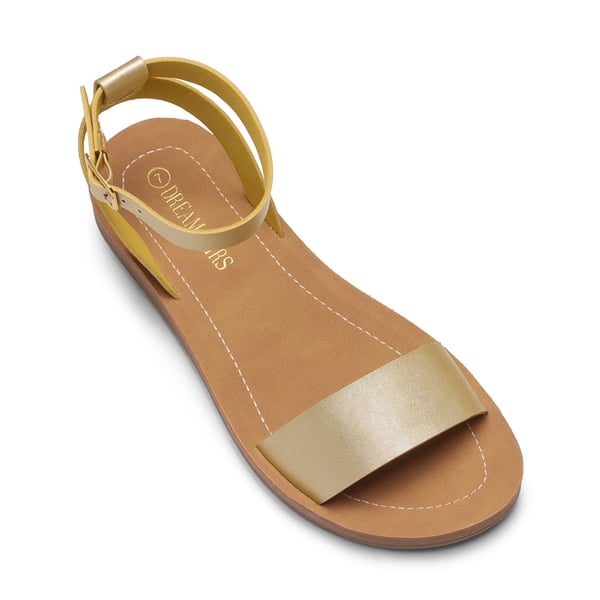 Dream Pairs Ankle Strap Flat Buckle Sandals