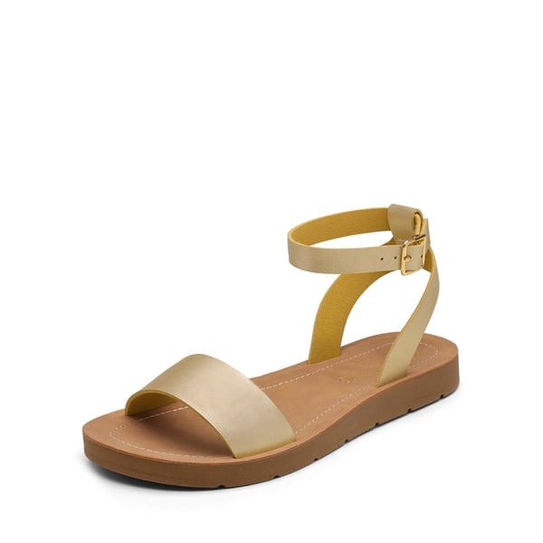 dream pairs Ankle Strap Flat Buckle Sandals