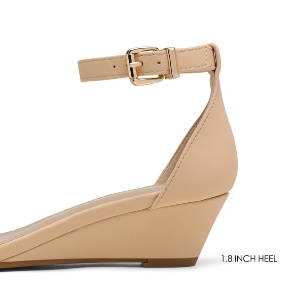 Dream Pairs Ankle Strap Low Heel Wedge Sandals