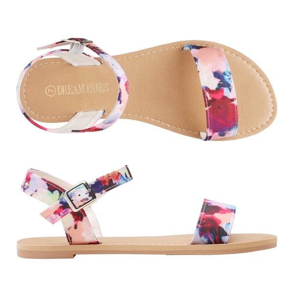 Dream Pairs Ankle Strap Open Toe Flat Sandals