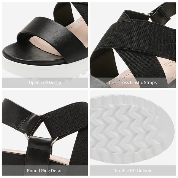 Dream Pairs Ankle Strap Platform Wedge Sandals