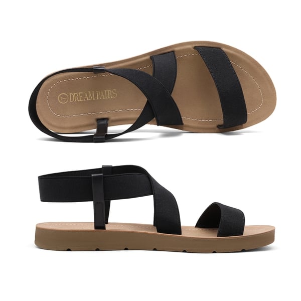Dream Pairs Ankle Strap Summer Flat Sandals