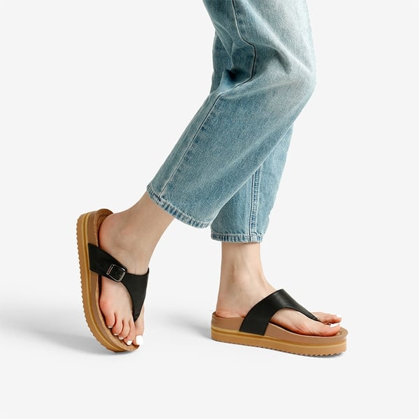 Dream Pairs Arch Support Platform Thong Sandals