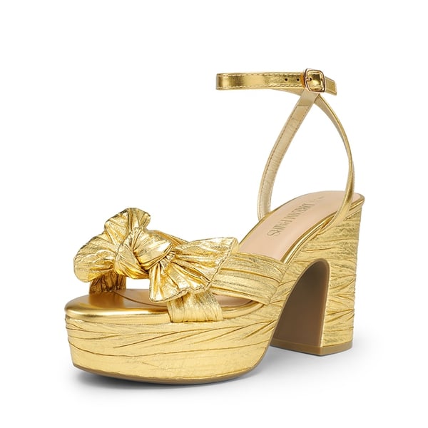 dream pairs Bow Knot Platform Sandals