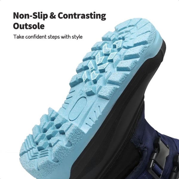 Dream Pairs Boys' Hook-And-Loop Non-Slip Snow Boots