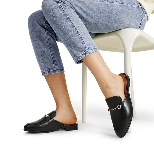 Dream Pairs Buckle Design Slip On Mules