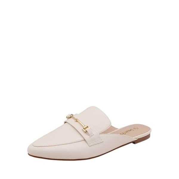 dream pairs Buckle Pointed Toe Flat Mules