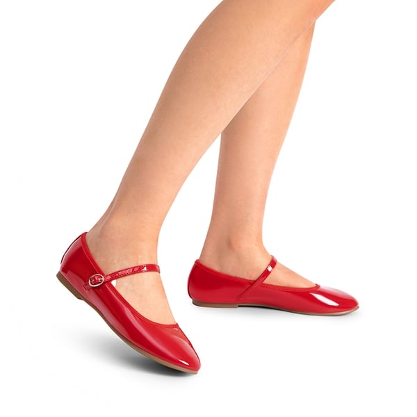 Dream Pairs Buckle Round Toe Mary Jane Flats