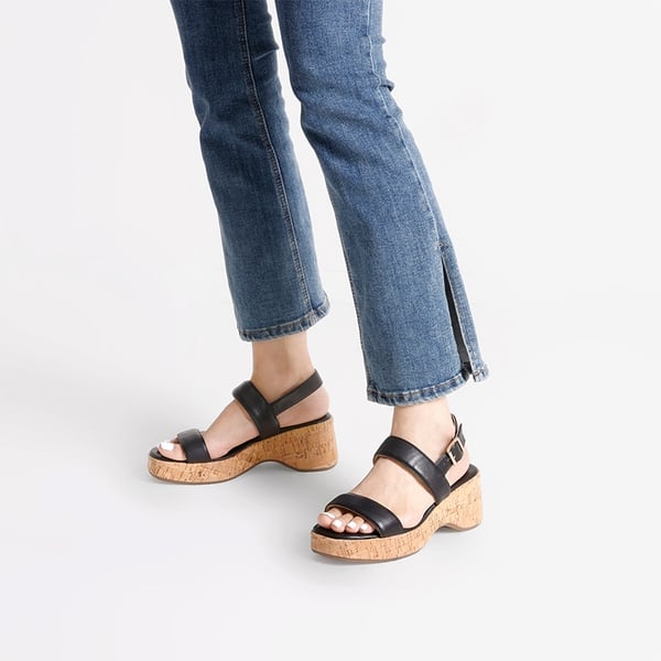 Dream Pairs Buckle Strap Platform Wedge Sandals