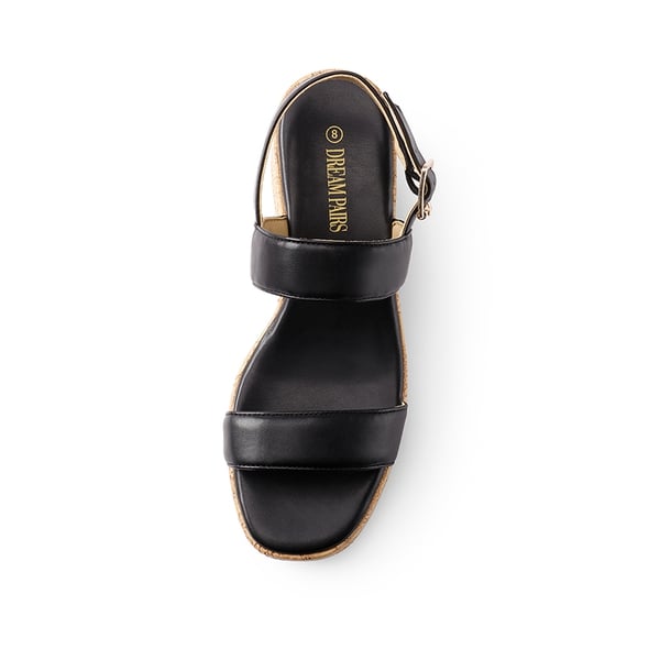 Dream Pairs Buckle Strap Platform Wedge Sandals