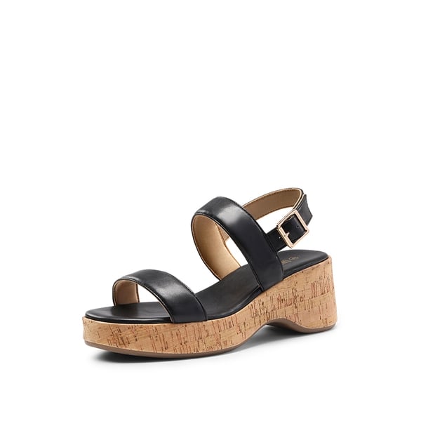dream pairs Buckle Strap Platform Wedge Sandals