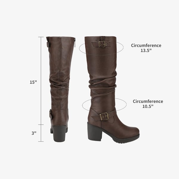 Dream Pairs Chunky Heel Knee High Boots