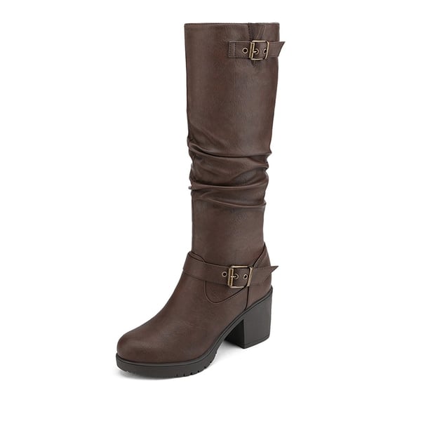 dream pairs Chunky Heel Knee High Boots