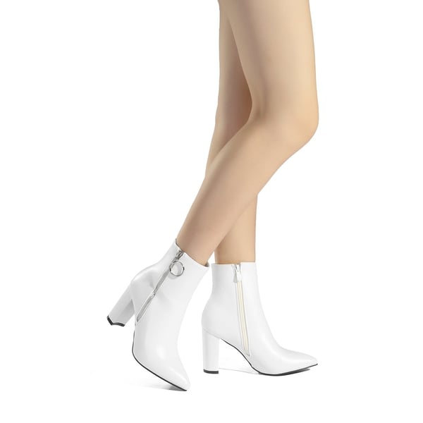 Dream Pairs Chunky High Heel Ankle Boots