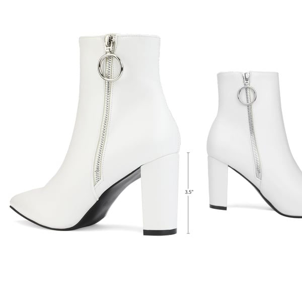 Dream Pairs Chunky High Heel Ankle Boots