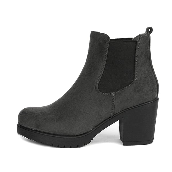 Dream Pairs Chunky High Heel Chelsea Ankle Boots