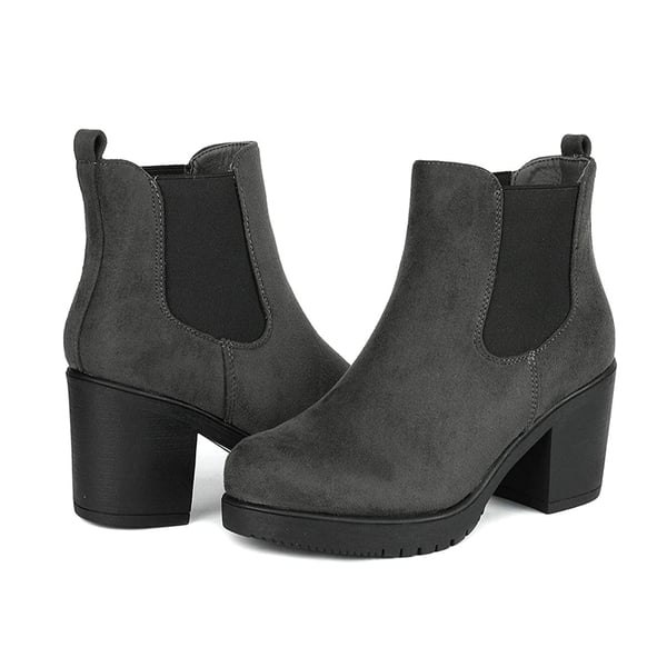 Dream Pairs Chunky High Heel Chelsea Ankle Boots