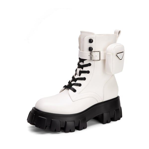 dream pairs Chunky Lace-up Ankle Boots