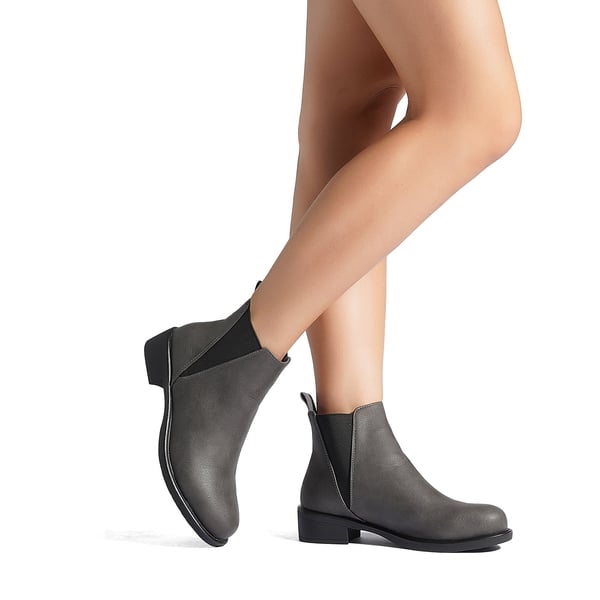 Dream Pairs Chunky Low Heel Ankle Booties