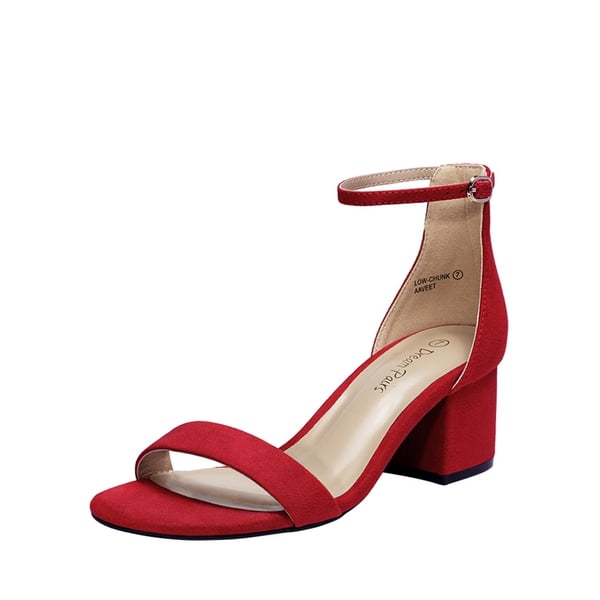 dream pairs Chunky Low Heel Pump Sandals