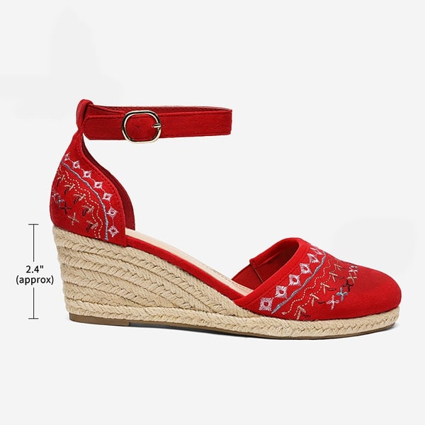 Dream Pairs Closed Toe Espadrille Wedges