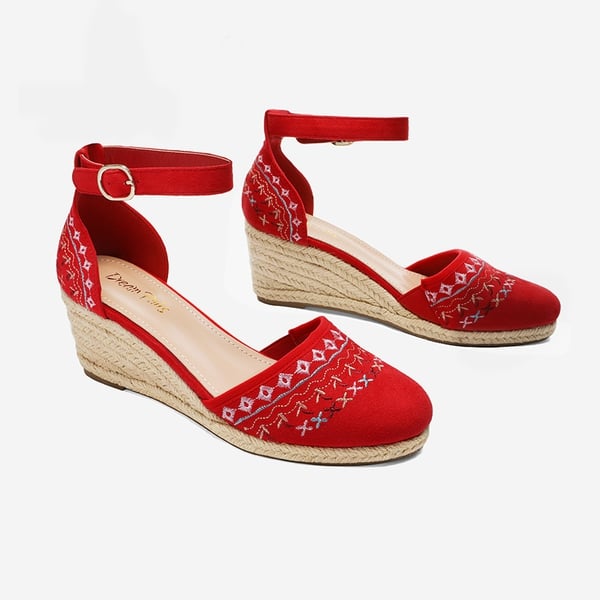 Dream Pairs Closed Toe Espadrille Wedges
