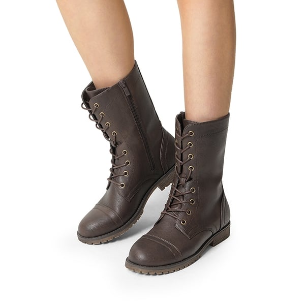 Dream Pairs Combat Mid-calf Boots