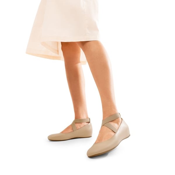 Dream Pairs Criss Cross Elastic Ankle Strap Flats