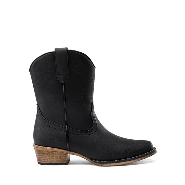 Dream Pairs Cuban Heel Cowgirl Ankle Boots