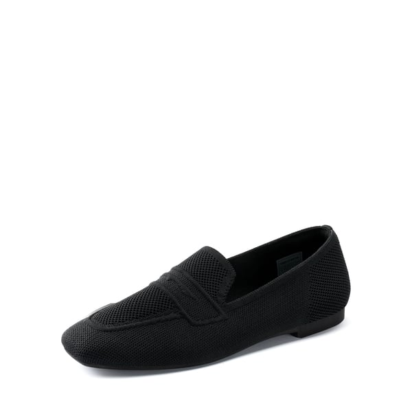 dream pairs Cushioned Square Toe Knit Loafers