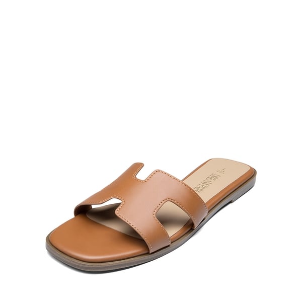 dream pairs Cut-out Strap Light Sole Slide Sandals