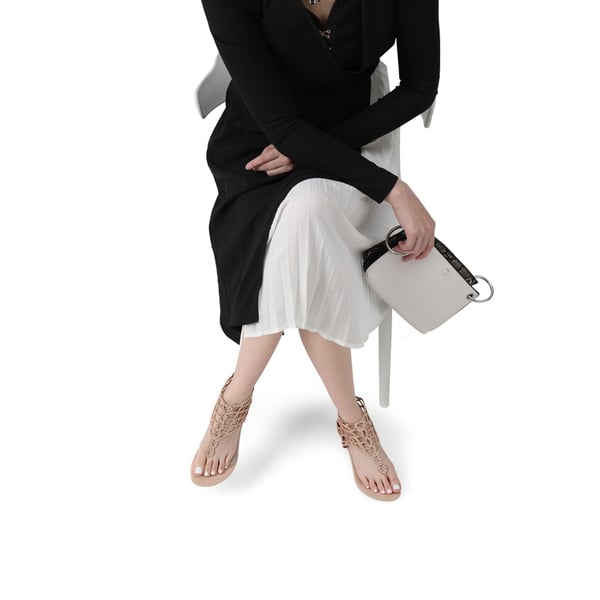 Dream Pairs Cute Rhinestone Flat Sandals