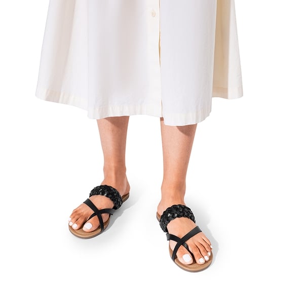 Dream Pairs Durable Braided Slide Flat Sandals