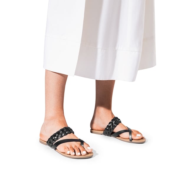 Dream Pairs Durable Braided Slide Flat Sandals