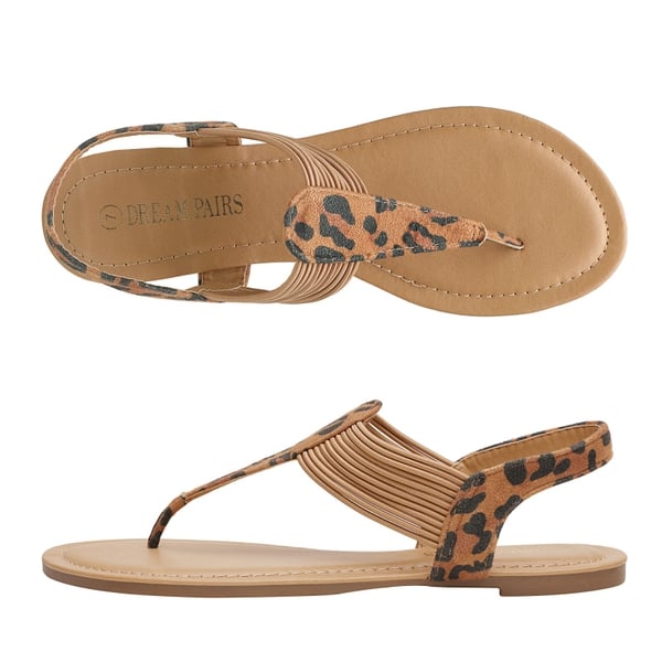 Dream Pairs Elastic Gladiator Flat Sandals