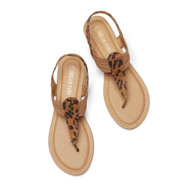 Dream Pairs Elastic Gladiator Flat Sandals