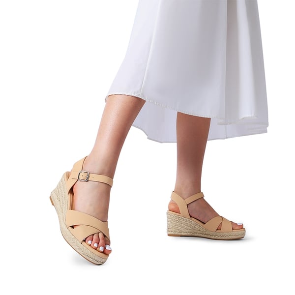 Dream Pairs Espadrille Criss Cross Wedge Sandals