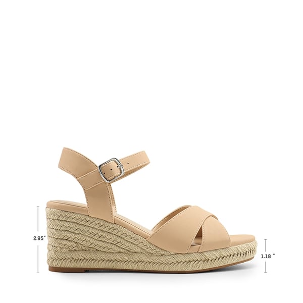 Dream Pairs Espadrille Criss Cross Wedge Sandals