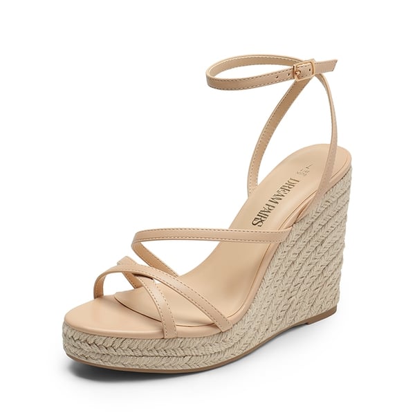 dream pairs Espadrille Strappy Platform Sandals